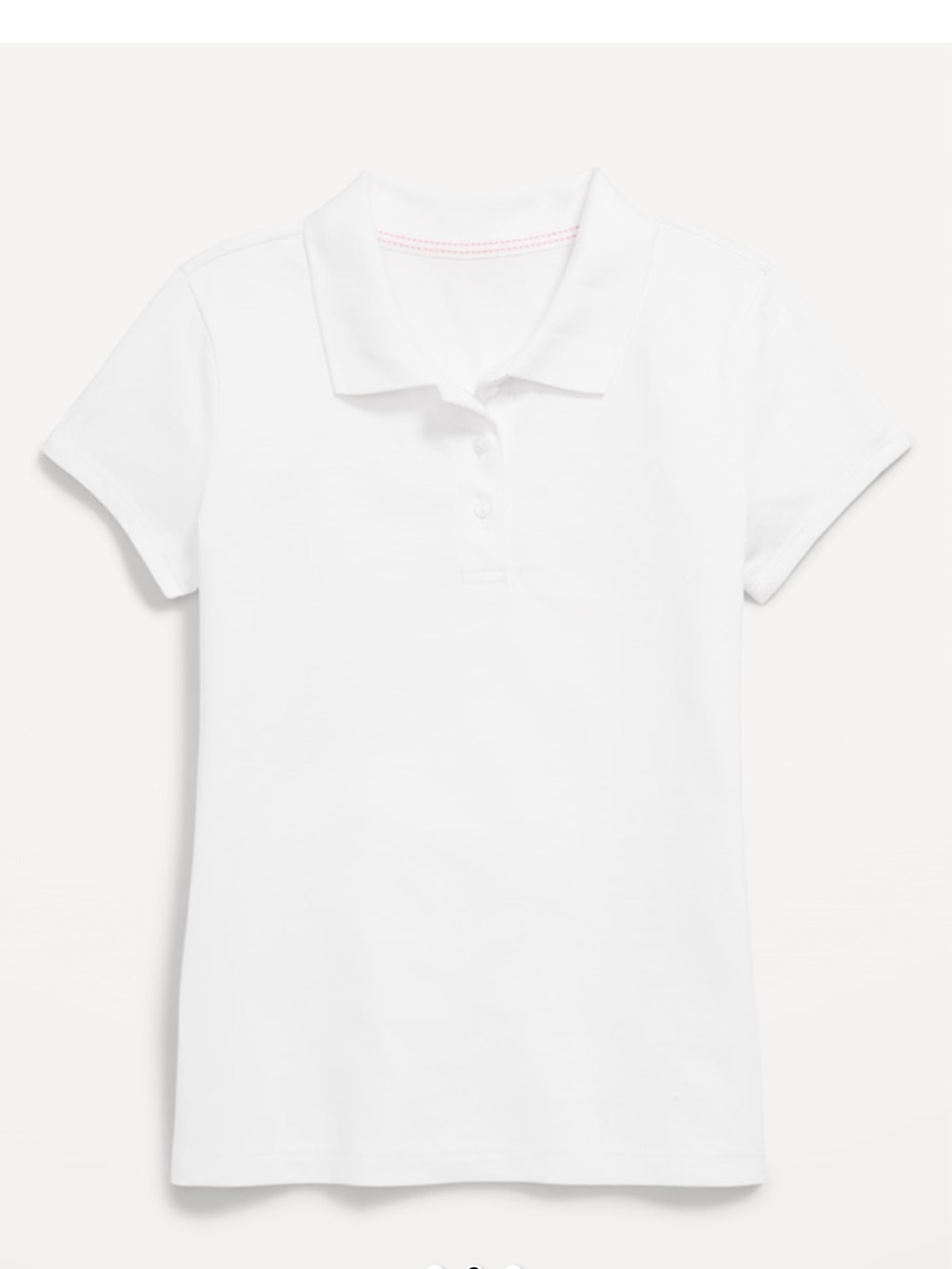 Girls' Classic White Polo Shirt - Brand:
